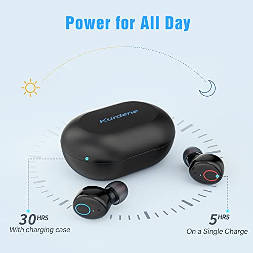 Kurdene Bluetooth Earbuds with IPX8 Waterproof and Touch Control