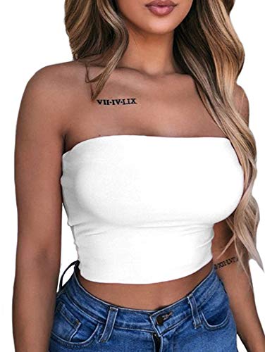 Strapless Tube Crop Top
