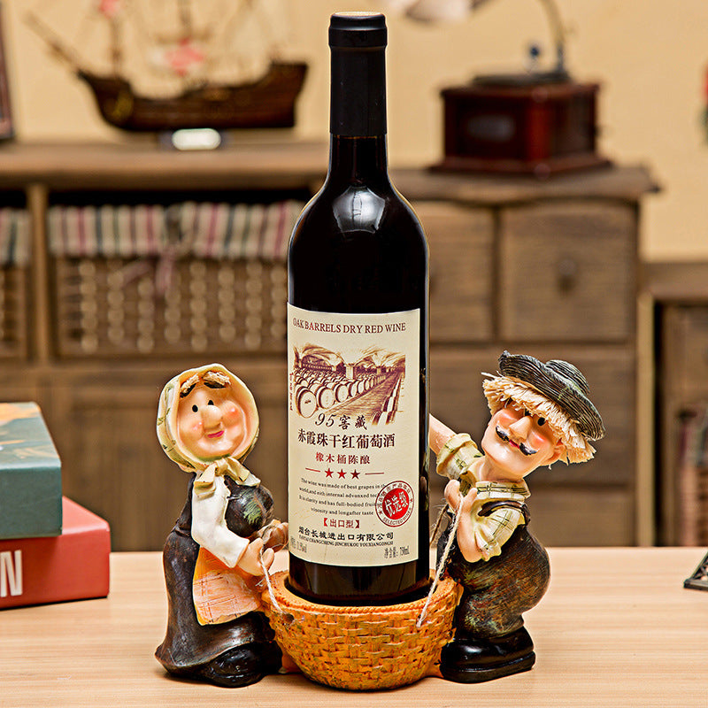 Chef Wine Rack Decoration