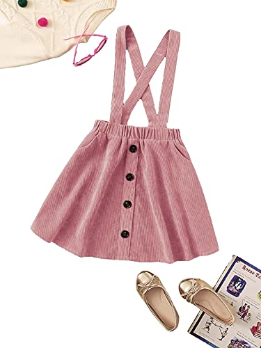 Cute Corduroy Jumper Dress for Girls