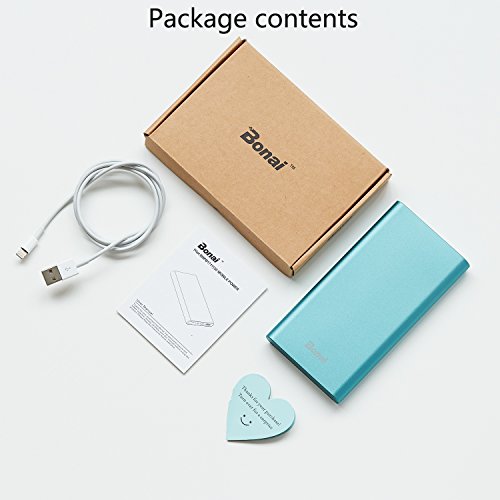 BONAI 12000mAh Portable Charger with USB C High-Speed Charging for iPhone and Samsung