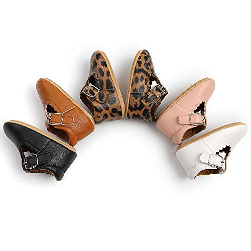 Baby Girl Mary Janes: Non-Slip Soft Sole Dress Shoes with Bownot