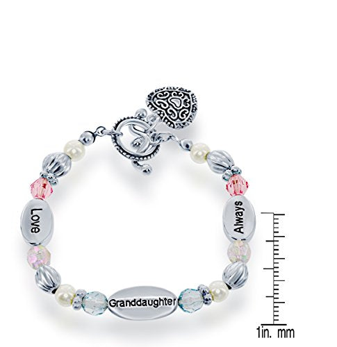 Heart Charm Bracelet for Granddaughter