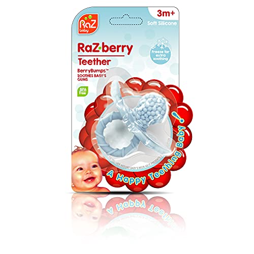 RaZbaby RaZberry Silicone Baby Teether Toy