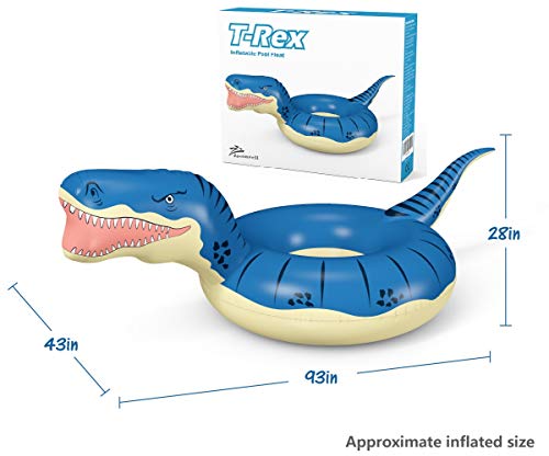 Jasonwell Inflatable Dinosaur swimming float tube
