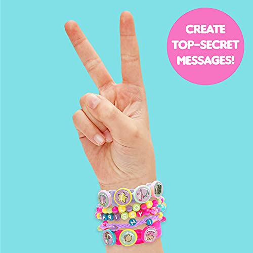 L.O.L. Surprise! Secret Message Jewelry - LOL Dolls DIY Jewelry Making Craft Kit - Create Bracelets & Accessories with 400+ Beads & Charms, Sticker Sheets, Secret Decoder & More - Great Gift for Girls