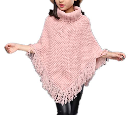 Big Girls' Pink Cape Cardigan Sweater