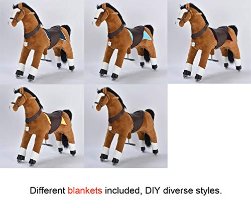 UFREE Action Pony Ride-On Toy, 44 Inch for Ages 6 and Up
