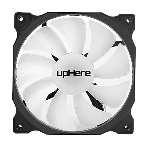 uphere 3-Pack Long Life Computer Case Fan 120mm Cooling Case Fan for Computer Cases Cooling 15LED Red,15R3-3