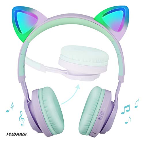 Riwbox  Cat Ear Bluetooth Headphones