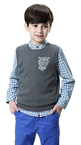 BASADINA Boys' Sweater Vest - Gray