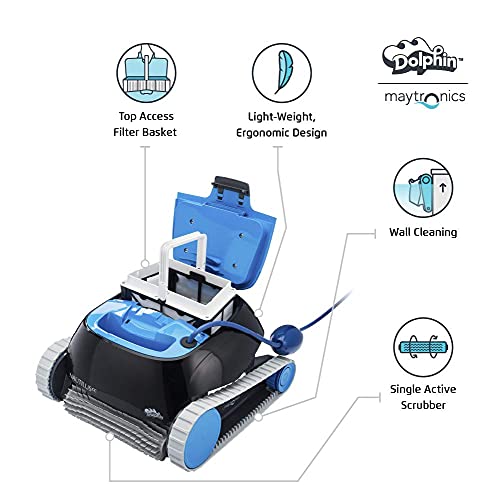 DOLPHIN Nautilus CC Robotic Pool Cleaner for In-Ground and Above Ground Pools up to 33 Feet