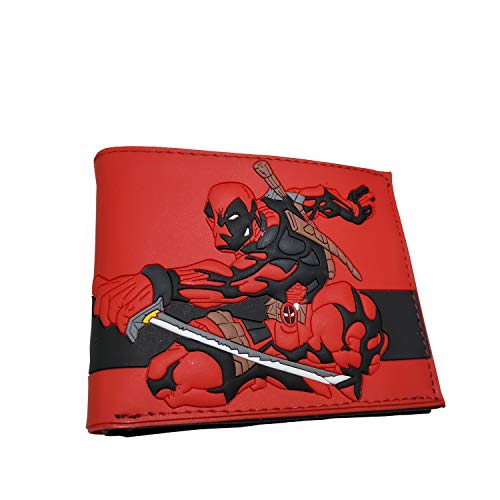 Superhero PVC Material Bifold Wallet (Deadpool)