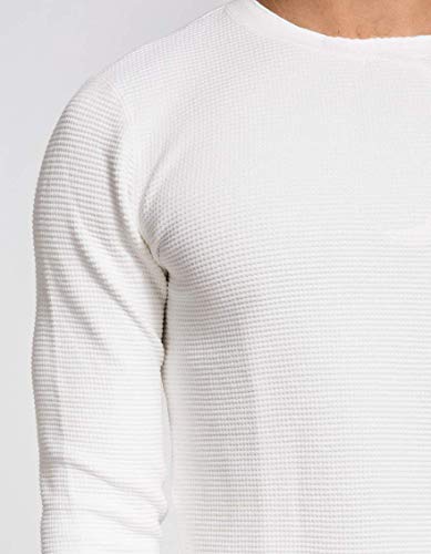 Men's Cotton Thermal Underwear Set (Shirt, Pants, Long Johns, White)