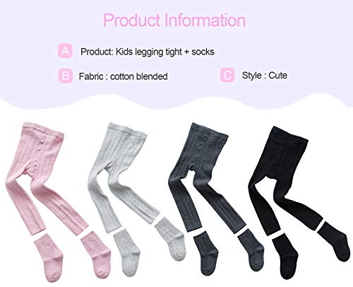 Leggings & Sock Set for Toddler Girls