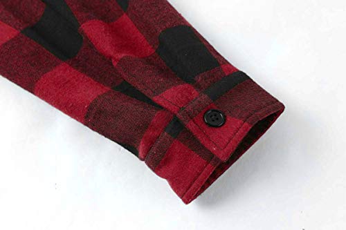 Men's Fleece Buffalo Plaid Jacket, Sherpa Lined