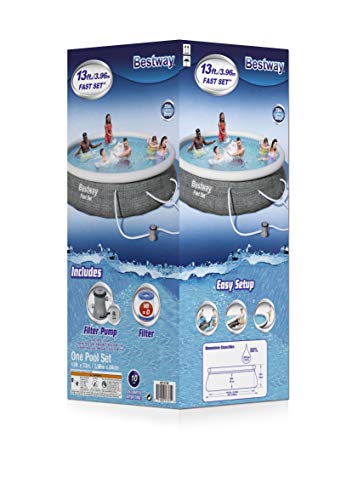 Bestway Fast Ground Set Round Pool with Filter Pump (13' x 33