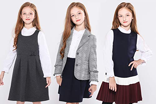 SOLOCOTE White Ruffle Button-Down Blouse - Girls Size 9-10