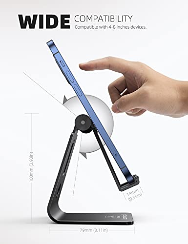 Lamicall Adjustable Cell Phone Stand for 4-8'' Phones