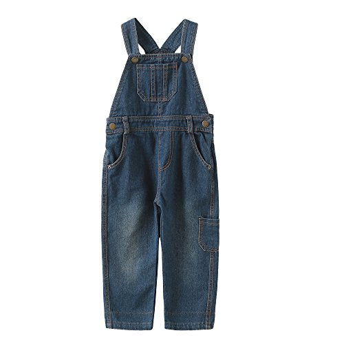 Boys' Casual Denim Bib Overalls