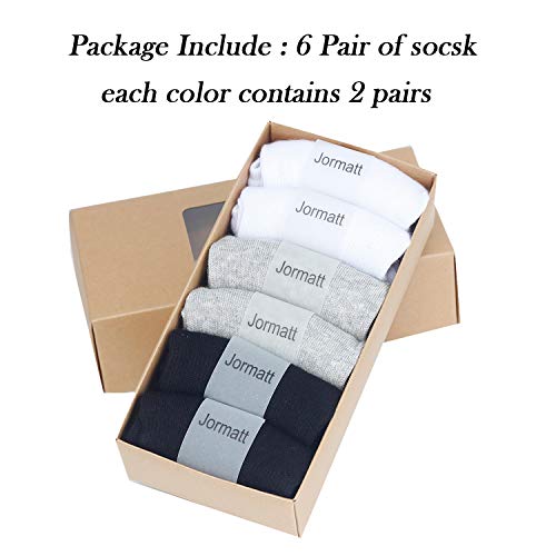 Men's Non-Slip No Show Socks (6 Pairs, Size 10-13)