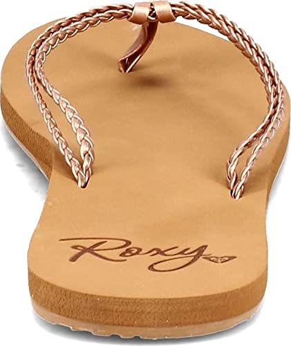 Rose Gold Flip Flops