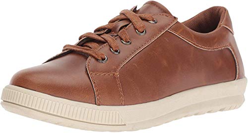 Deer Stags Boy's Kane Memory Foam Sneakers, Dark Tan/Cream