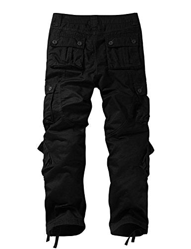 Match Men's Wild Cargo Pants(Black,32)