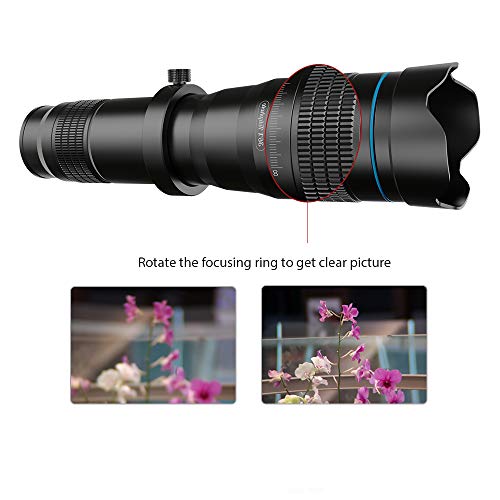 Apexel High Power 36X HD Telephoto Lens with Phone Tripod