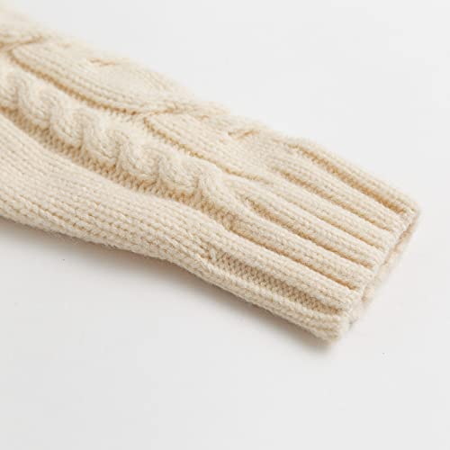 Curipeer Boys' Fall Cable Knit Cardigan Sweater, Apricot