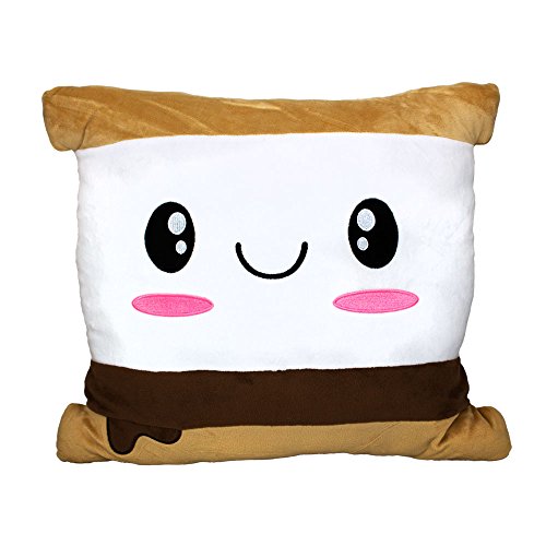 Scentco Smillows - Scented Stuffed Plush Pillows (S'Mores Marshmallow) - Accent, Throw, Decorative Pillows - Kids Room Decor, Gift for Kids