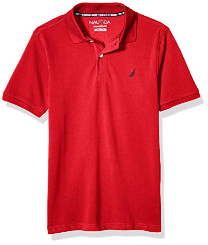 Nautica Boys' Short Sleeve Solid Polo
