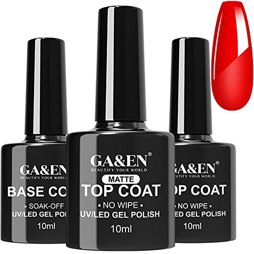 No Wipe Gel Matte Mirror Top Coat Base Coat