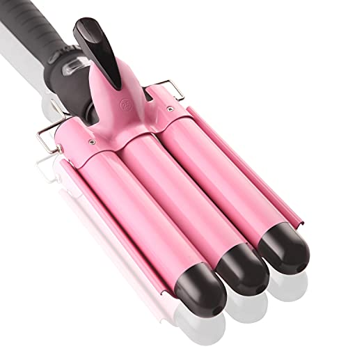 Triple Barrel Hair Crimper with LCD Display