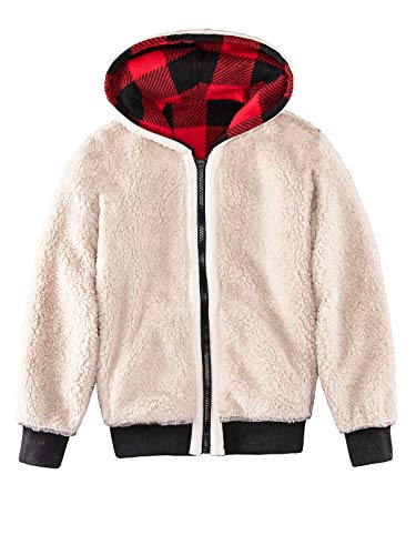 Kids' Sherpa Fleece Lined Hoodie Jacket.