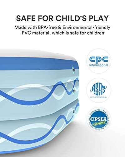 COOYES Inflatable Kiddie Swimming Pool