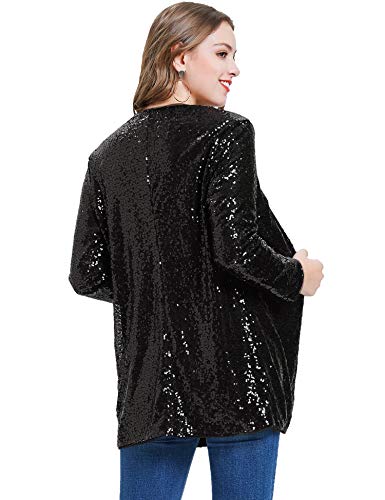 KANCY KOLE Women's Plus Size Sequin Jacket