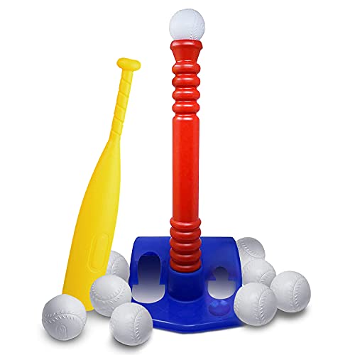 Toddler TBall Set with 9 Balls for Kids 1-10 Years