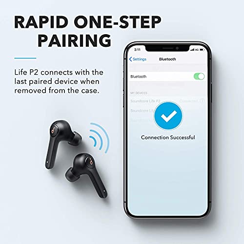 Anker Soundcore Life P2 True Wireless Earbuds with 4 Microphones, CVC 8.0 Noise Reductio 40H Playtime
