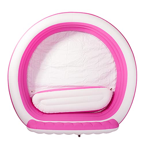 Toysical Round Inflatable Pool with Backrest and Bench