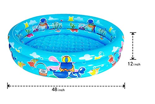 Big Summer Inflatable 3 Ring Baby Pool