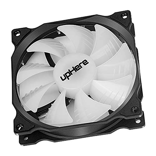 uphere 3-Pack Long Life Computer Case Fan 120mm Cooling Case Fan for Computer Cases Cooling 15LED Red,15R3-3