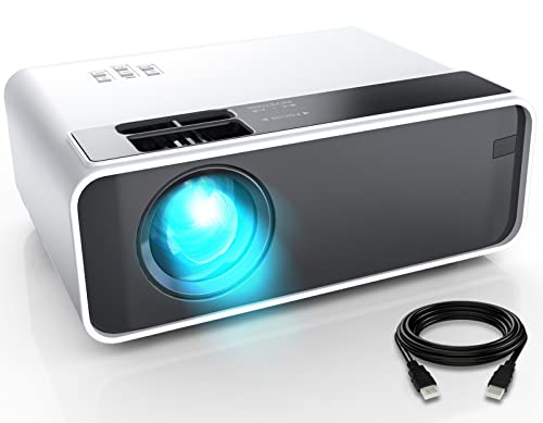 Mini Projector, CiBest Video Projector Outdoor Movie Projector 7500L, LED Portable Home Theater Projector 1080P and 200