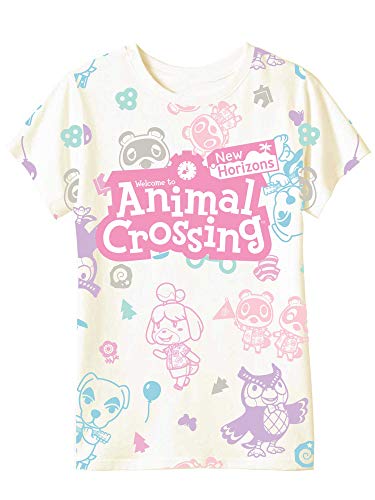 Animal Crossing Girls Tees 2-Pack (Pink/White, Size 14/16)
