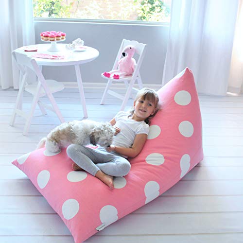 Butterfly Craze Bean Bag Chair Cover for Toddler Toy Organizer