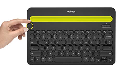 Logitech K480 Bluetooth Multi-Device Portable Wireless Keyboard with Integrated Stand Phone Holder