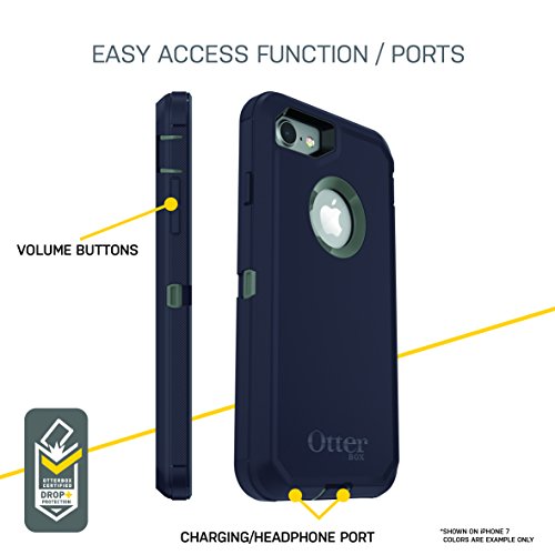 OTTERBOX DEFENDER SERIES Case for iPhone SE (2nd Gen - 2020) & iPhone 8/7 (NOT PLUS) - Frustration FRĒe Packaging - BLACK
