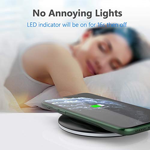 Yootech Wireless Charger,Qi-Certified 10W Max Fast Wireless Charging Pad Compatible with iPhone