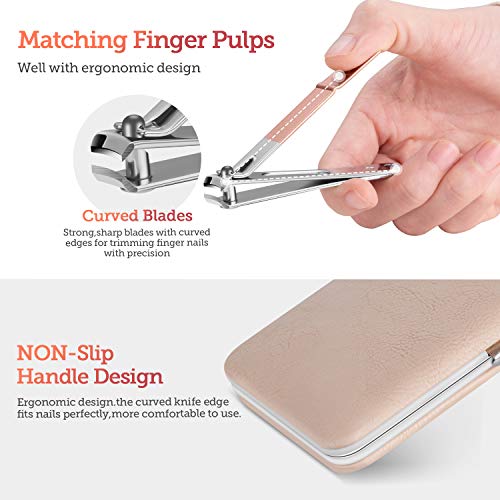 Vabogu Manicure Set, Pedicure Kit, Nail Clippers