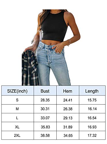 High Neck Cropped Tank Top